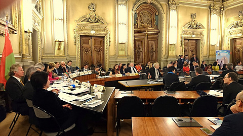 The administration of FEZ "Minsk" The delegation includes representatives of government administration and business circles of Belarus to Lyon