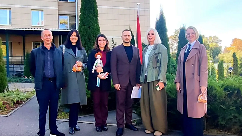 Посещение пансионата «Світанак»