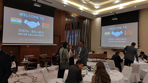 Business talks with Indian companies in Renaissance Hotel
