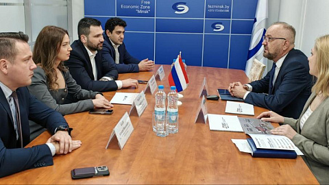 The first deputy head of the FEZ "Minsk" administration received a delegation from the Novorossiysk industrial technology park "N-Port" on a business visit